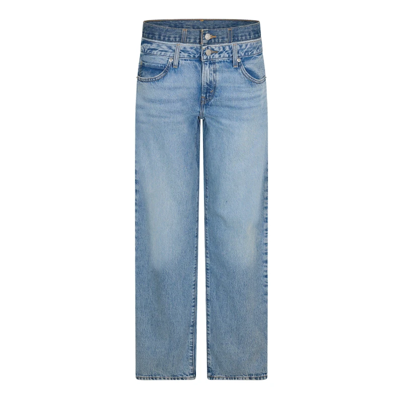 Image of Levis Womens Baggy Mshup Straight Leg Jeans Thin Layer female 26 L33