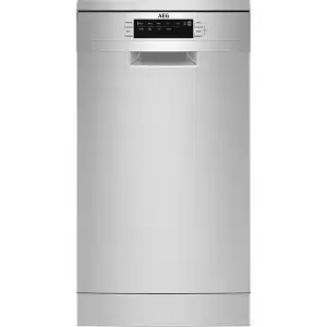 image of AEG 7000 Glasscare FFB73527ZM Slimline Freestanding Dishwasher