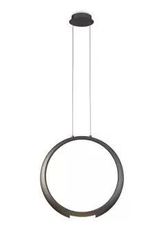 Image of Ring Ceiling Pendant 50cm Round, 23W LED, 3000K, 1600lm, Bronze, 5yrs Warranty
