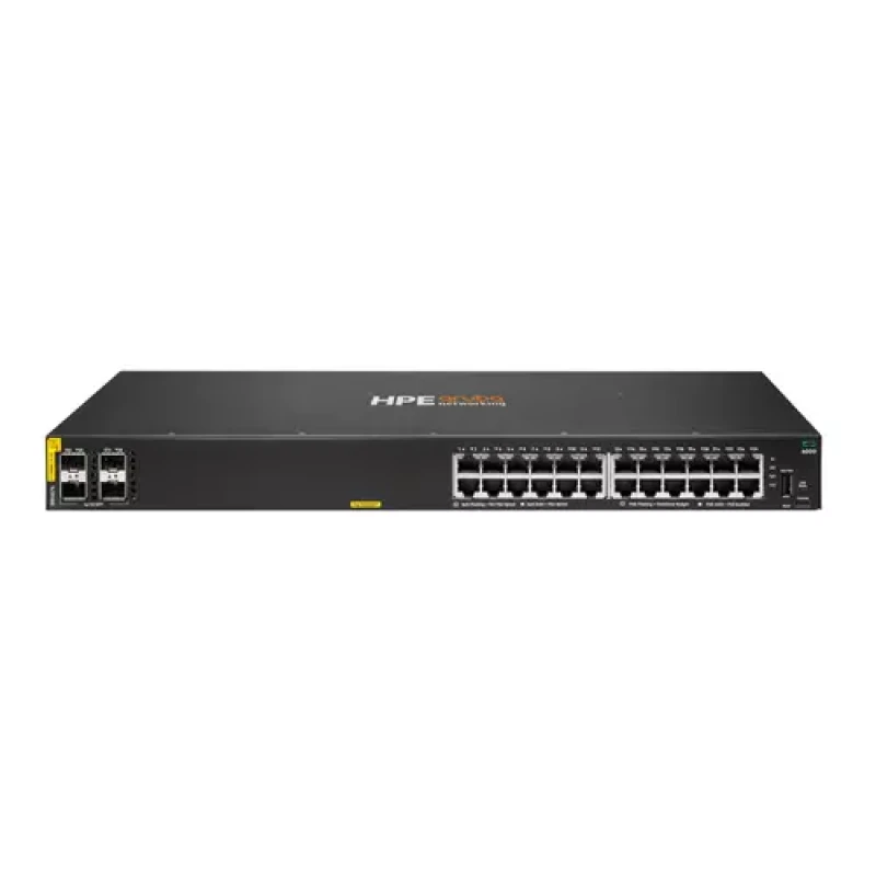 Image of HPE Aruba Networking CX 6000 24p 10M/100M/1G Class4 PoE 4p SFP 1G 370W