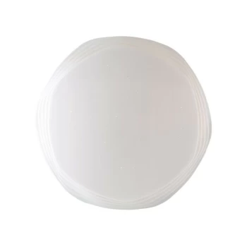 Image of Fan Europe Lighting - Fan Europe Psyche - LED Dimmable Round Flush Ceiling Lamp, White Stardust, 3000- 4000-6000K