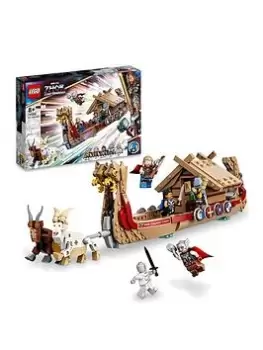 image of Lego Super Heroes The Goat Boat Thor Ship Set 76208