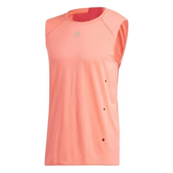Image of adidas Mens Running Adizero Heat. Rdy Tank Top - Pink