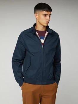 image of Ben Sherman Harrington Jacket - Navy, Size L, Men