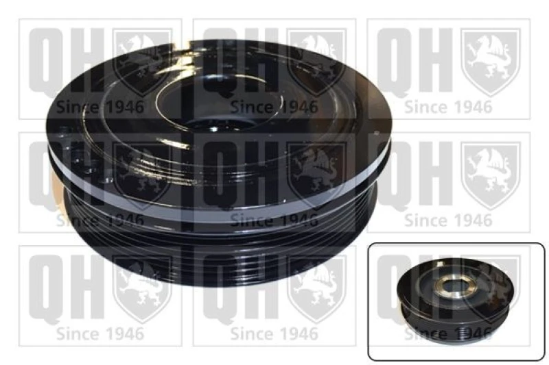 Image of QUINTON HAZELL Crankshaft pulley QUINTON HAZELL QCD184