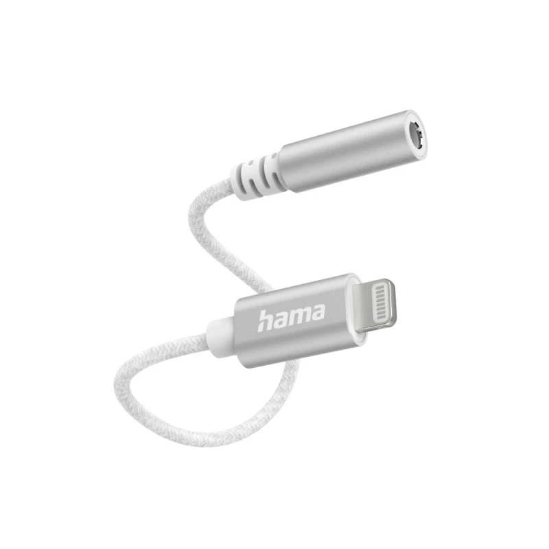 Image of Hama Hama MFI iPhone iPad Earphone Headphone Adapter Lightning to 3.5mm Cable Audio Aux HAM-486509