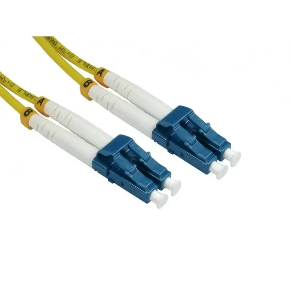 image of Cabels Direct 5m OS2 Fibre Optic Cable, LC - LC (Single Mode)