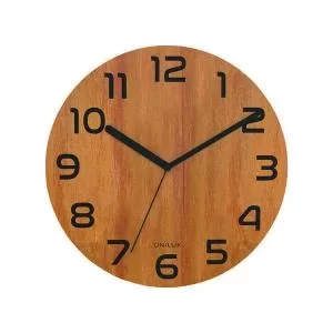 image of Unilux Palma Bamboo Wall Clock 400140806 JD03040