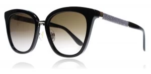 image of Jimmy Choo Fabry/S Sunglasses Black Glitter FA3 53mm