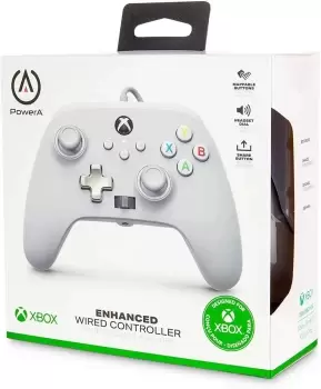 image of PowerA Enhanced Wired Controller Mist White for Xbox Series X/S Xbox One