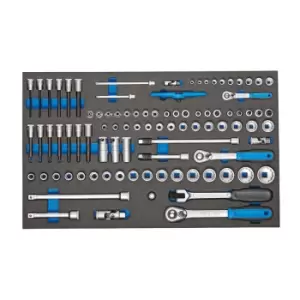 image of Gedore Socket set 1/4"-3/8"-1/2" in CT module 91 pcs