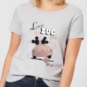 Image of Disney Mickey Mouse Love Bug Womens T-Shirt - Grey - 3XL
