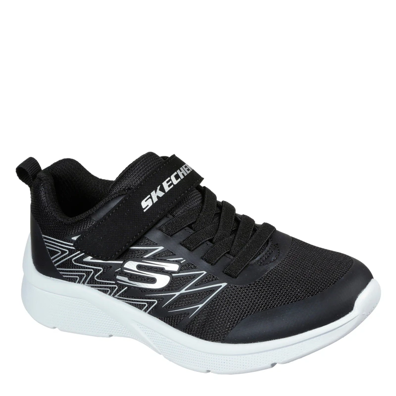 Image of Skechers Microspec T Runners Child Boys Black/Silver male C10.5 (28)