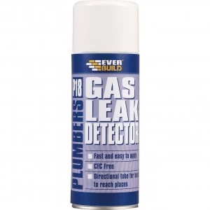 image of Everbuild P18 Plumbers Gas Leak Detector Spray 400ml