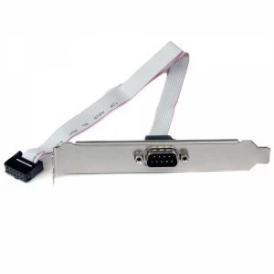 Image of 16in 40cm 9 Pin Serial Male to 10 Pin Motherboard Header Slot Plate