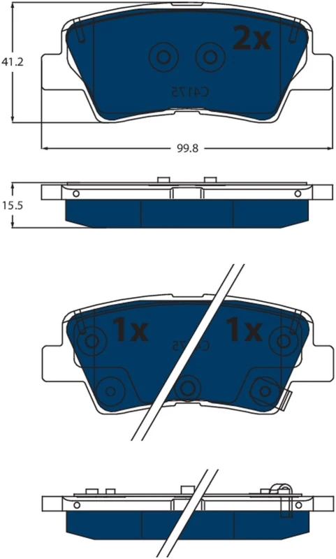 Image of Brake pad set TRW GDB2531BTE