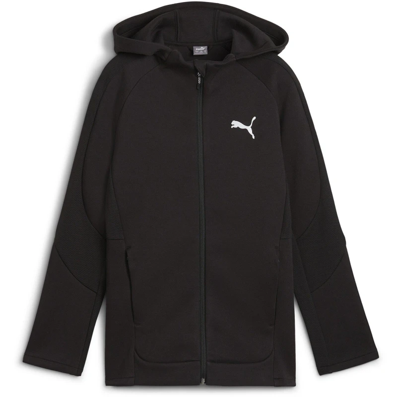 Image of Puma Evostripe Fz Hoodie Dk B Hoody Unisex Kids Puma Black unisex 5-6 Yrs