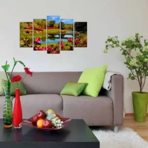 Image of 5PMX-056 Multicolor Decorative MDF Painting (5 Pieces)
