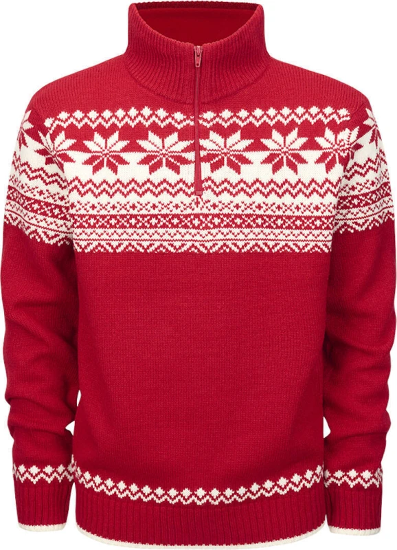 Image of Brandit Norwegian-Style Sweater Knit jumper red L Men
