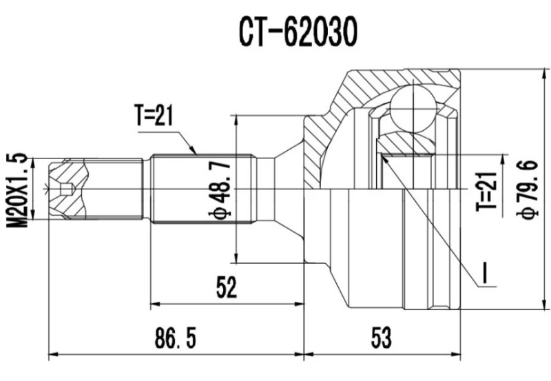 Image of PROCARO 77-CT-750 CV Joint Joint Kit,drive shaft (5)