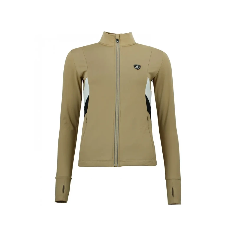 Image of Womens full-zip 1st skin T-Shirt Peak Mountain Marron Female L