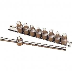 Image of Draper 10 Piece 3/8" Drive Drain Plug Key Set 3/8"