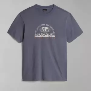 Image of Napapijri Macas Logo-Printed Cotton-Jersey T-Shirt - XL