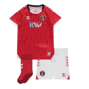 image of Hummel Charlton Athletic Home Kit 2021 2022 Childrens - Red