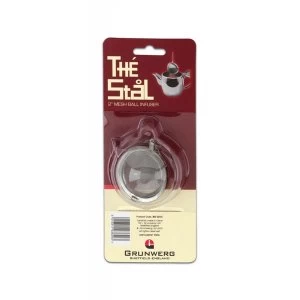 image of Caf&eacute; Ole The Stal Mesh Ball Tea Infuser Strainer Sphere, Stainless Steel, 2-Inch Diameter