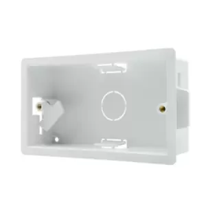 Image of Click Scolmore Essentials 2 Gang 47MM Deep Spring Action Fast Fit Dry Lining Box - WA107SF