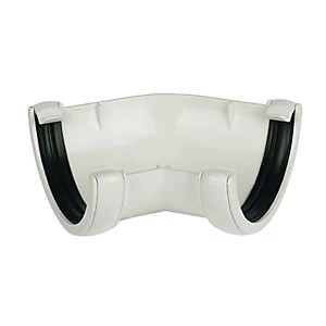 Image of FloPlast RA2W Round Line Gutter 135 Deg Angle - White