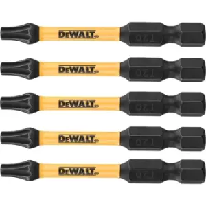 Image of DEWALT FlexTorq Impact Rated Torsion Bits T20 (5 Pk)