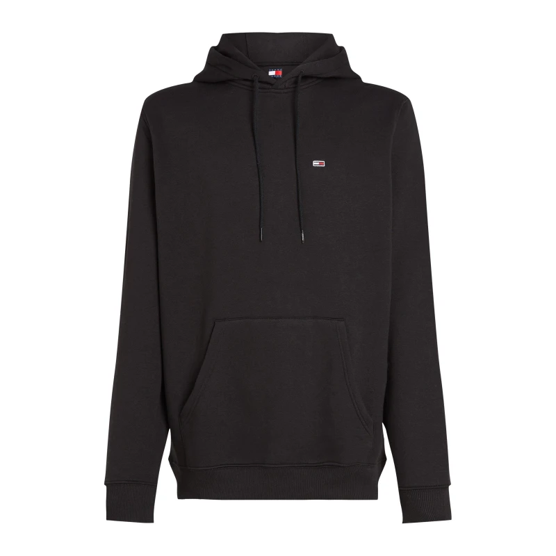 Image of Tommy Jeans Small Flag Hoodie Black male M