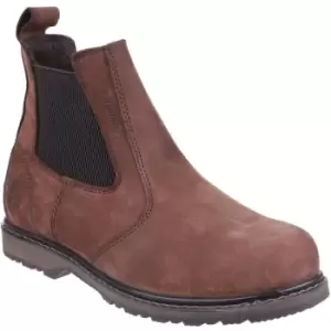 Image of Amblers Mens AS148 Sperrin Pull On Safety Dealer Boots (11 UK) (Brown) - Brown