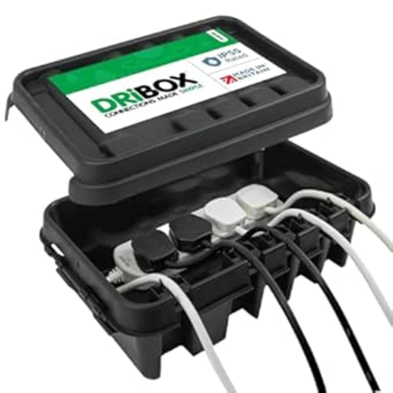 Image of Medium DriBox Dri Box (285 II) Outdoor Waterproof Plug / Socket Cover Box Black