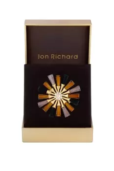 Image of Gold Plated Autumn Firework Brooch - Gift Boxed