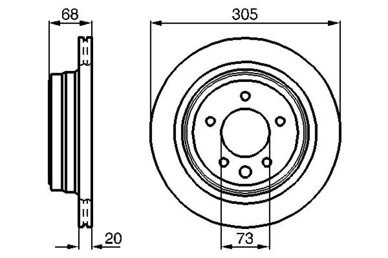 Image of Brake disc Bosch 0 986 478 660