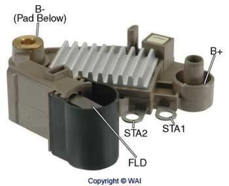 Image of WAI Alternator voltage regulator WAI M517