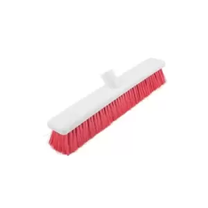 Image of Abbey Hygiene Broom Head 18" STIFF RED