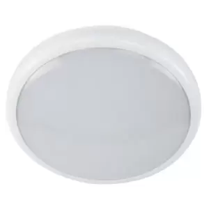 Image of Channel Smarter Safety Milan 15W LED Emergency Round Bulkhead with Microwave Sensor and Remote Control Option - E-MILAN-MW-M3-RC