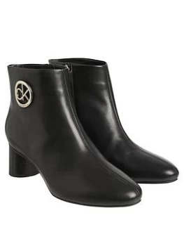 Image of Calvin Klein Cylinder Ankle Boot 50 - Black, Size 38, Women