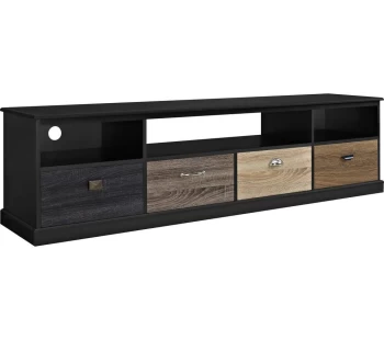 image of DOREL HOME 1773196PCOMUK Mercer 1829mm TV Stand - Black