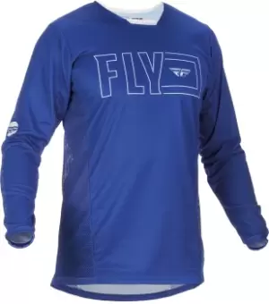 Image of FLY Racing Kinetic Fuel Jersey Blue White 2XL