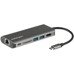 image of StarTech USB C Multiport Adapter with HDMI SD Reader 2xA 1xC PD 3.0