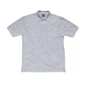 Image of SG Mens Ring-Spun Cotton Short Sleeve Polo Shirt (M) (Light Oxford)