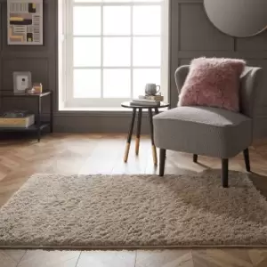 Image of Esselle Larissa Stone Shaggy Rug 80 x 120cm