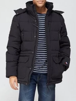 Image of Superdry Expedition Down Parka - Black Size M Men