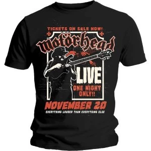 Image of Motorhead - Lemmy Firepower Unisex Large T-Shirt - Black