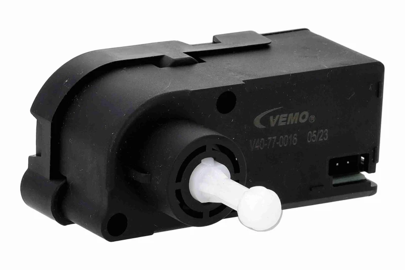 Image of VEMO V40-77-0016 Headlight Motor Left Front, Original VEMO Quality Control,headlight range adjustment (700)