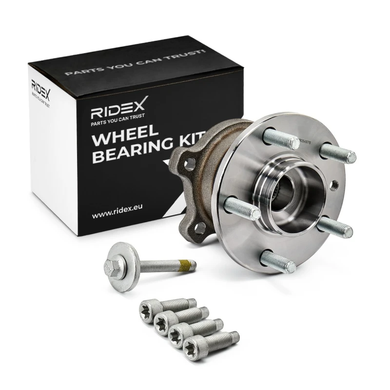 Image of RIDEX 654W0523 Wheel bearing kit both sides, Wheel Bearing integrated into wheel hub Wheel Bearing Kit (654)
